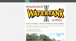 Desktop Screenshot of hawaiianwatertanksupply.com
